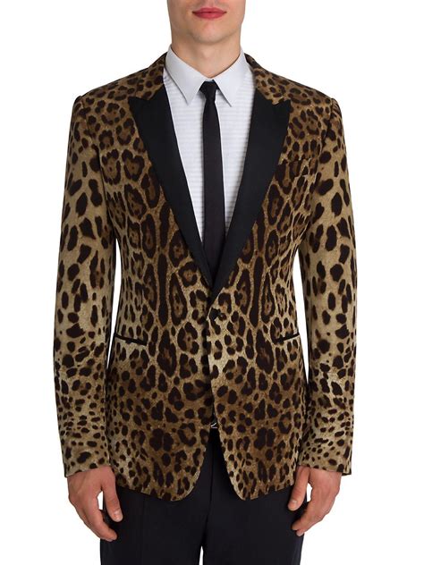 dolce gabbana leopard jacket|dolce gabbana leather jacket men.